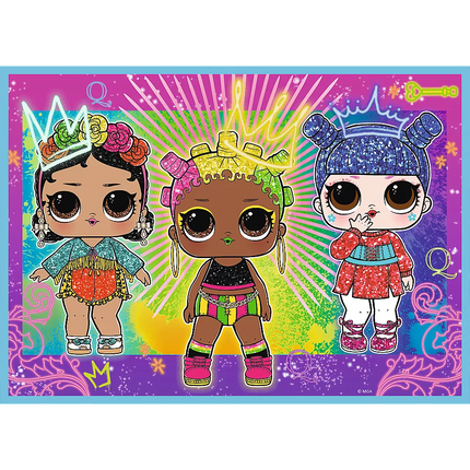 Dėlionė - "4w1" - Susipažinkite su lėlėmis / MGA LOL Surprise! Trefl 34613