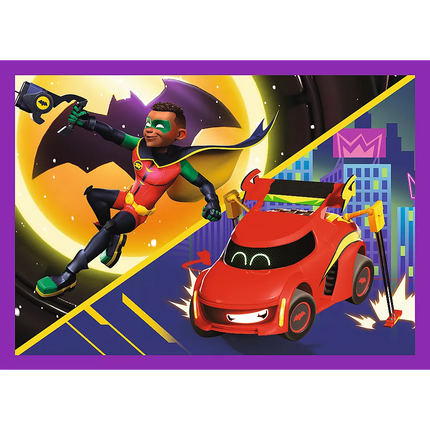 Dėlionė - 4in1 - Susipažinkite su Batwheels - Warner Batwheels 34658