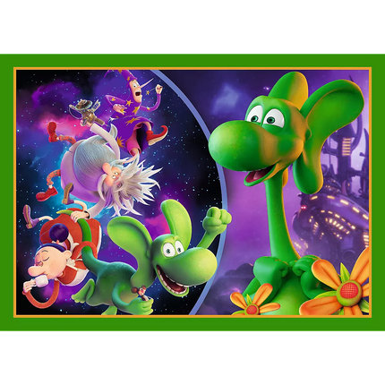 Dėlionė 4in1 „Diplodocus Dragon World“ – žmogaus filmas „Diplodocus“ 34663