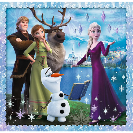 Dėlionė 3in1 Frozen Magical Tale Trefl 34853