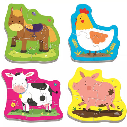 Dėlionė - Kūdikių Klasika - Gyvūnai Kaime - Trefl Baby 36070