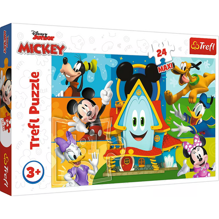 Dėlionė - "24 Maxi" - Mickey Mouse ir draugai Trefl 14351