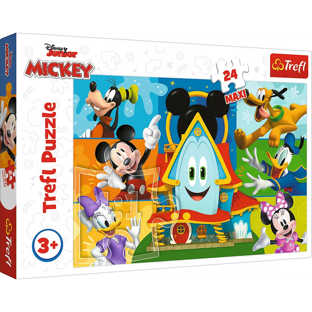 Dėlionė - "24 Maxi" - Mickey Mouse ir draugai Trefl 14351