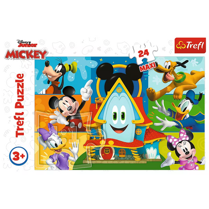 Dėlionė - "24 Maxi" - Mickey Mouse ir draugai Trefl 14351