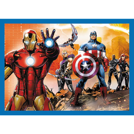Dėlionė - "4 viename" - Brave Avengers Trefl 34386
