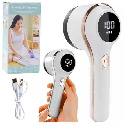 Elektrinis audinio skustuvas, 3 greičio režimai, baltas