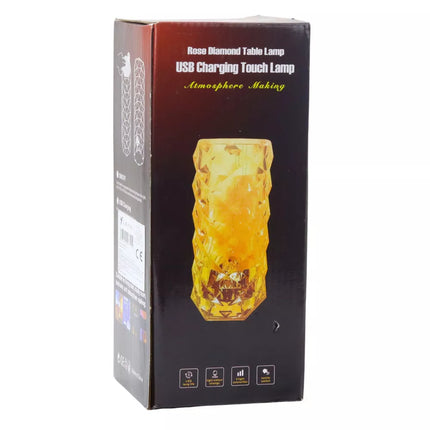 Kristalinis LED naktinis šviestuvas 16 spalvų lietimo nuotolinio valdymo pultelis