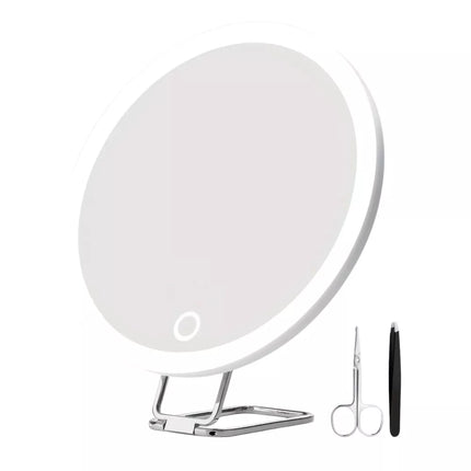 Makiažo veidrodis 30x priartinimas 3 apšvietimo režimai Priedai