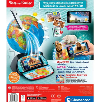 Interaktyvusis „Eduglobus“ „Exploreglobe“ lenkų kalba „Clementoni“ 50848