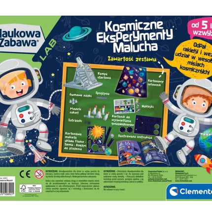 Mokslas ir linksmybės: Kosmoso eksperimentai mažyliams, Lenkų kalba, Clementoni 50798