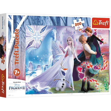 Dėlionė – 200 detalių – Seserų magiškas pasaulis – Disney Frozen Trefl 13265