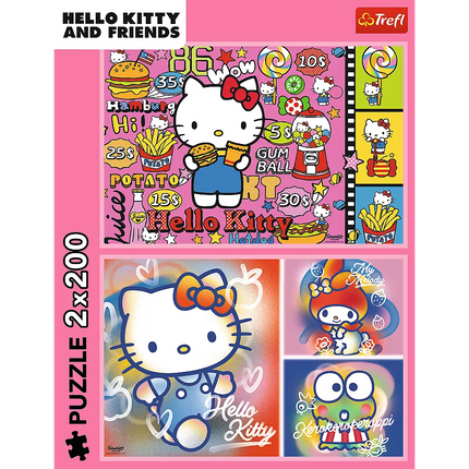 Dėlionė - 2x200 - Hello Kitty ir draugai - Hello Kitty 13336
