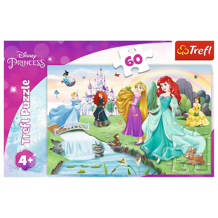 Dėlionė – 60 dalių – Susipažinkite su princesėmis – Disney Princess Trefl 17361