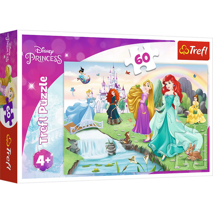 Dėlionė – 60 dalių – Susipažinkite su princesėmis – Disney Princess Trefl 17361