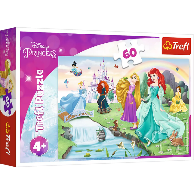 Dėlionė – 60 dalių – Susipažinkite su princesėmis – Disney Princess Trefl 17361