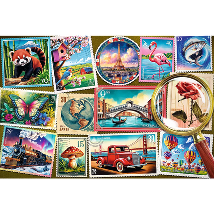 Dėlionė - 300 EasyPiece - Trefl Pašto ženklai 23100