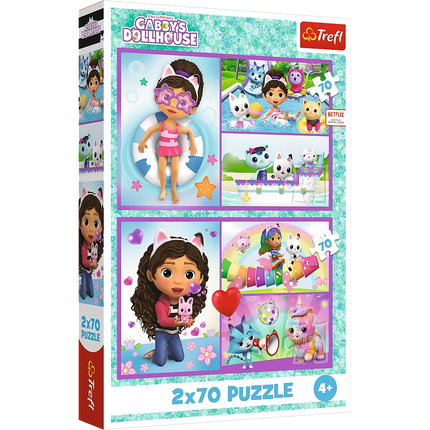 Dėlionė - 2x70 - Žaisk su Gabby Trefl 34438
