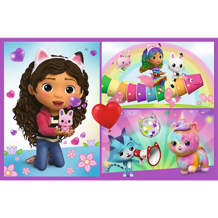 Dėlionė - 2x70 - Žaisk su Gabby Trefl 34438