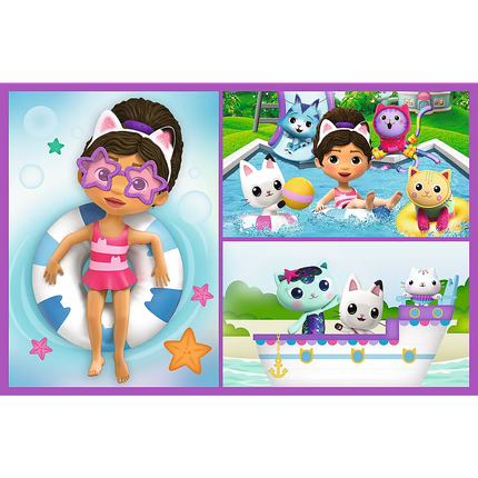 Dėlionė - 2x70 - Žaisk su Gabby Trefl 34438