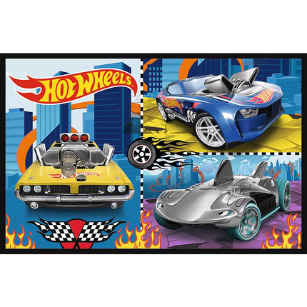 Dėlionė - 2x70 - Cars - Hot Wheels Trefl 34442