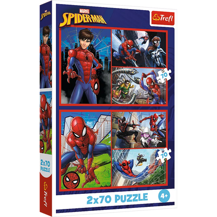 Dėlionė - 2x70 - Žmogaus-voro istorijos - Disney Marvel Spiderman Trefl 34443