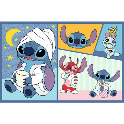 Dėlionė 2x70 Nėra vietos nuoboduliui su Disney Stitch Lilo Stitch Trefl 34444