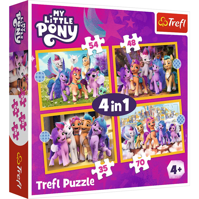Dėlionė - 4in1 - Meet the Pony My Little Pony Trefl 34624