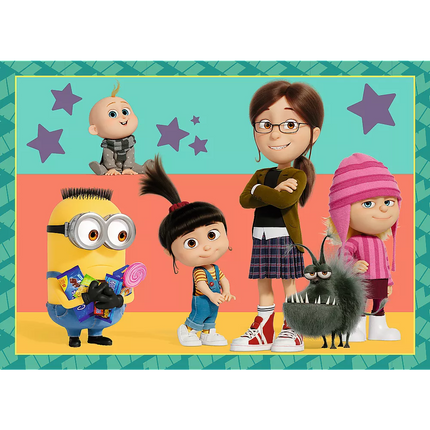 Dėlionė - 4 viename - Crazy Minions Trefl 34648