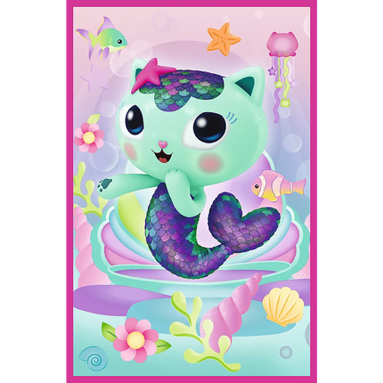 Dėlionė 3x50 - Susipažinkite su Gabby ir Gabby lėlių nameliu Trefl 34876