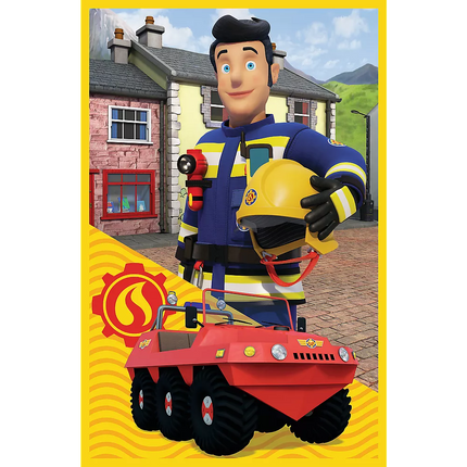 Dėlionė - 3x50 - Ugniagesio Semo komanda prie gaisrinės Trefl 34880