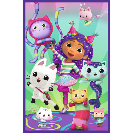Dėlionė 3x80 - Spalvingos Gabby dienos Trefl 34882