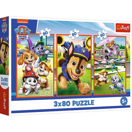 Dėlionė - 3x80 - Šunų gauja Paw Patrol Trefl 34886