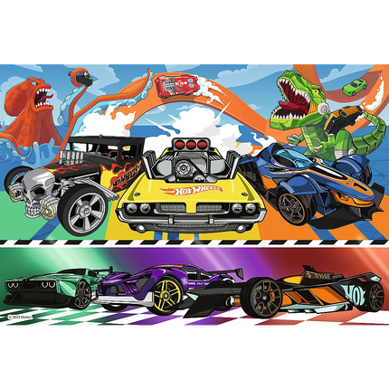 Dėliones - 100 - Greiti automobiliai - "Hot Wheels" Trefl 16466