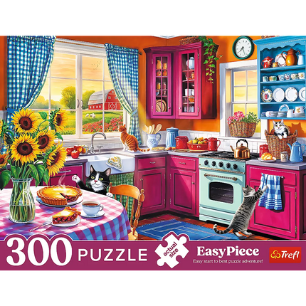 Dėlionės - 300 lengvų detalių - Rytas virtuvėje FSC Mix 70% 23102