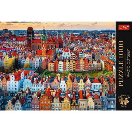 Dėlionė - 1000 "Premium Plus" - Gdańsk vaizdas, Lenkija Trefl 10856