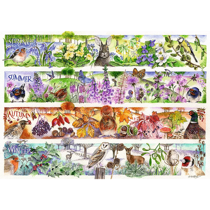 Dėlionė – 1000 Premium Plus – Arbatos metas: Keturi metų laikai Trefl 12078