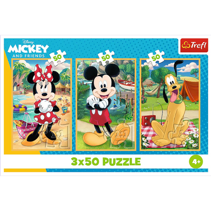 Dėlionė - 3x50 - Peles atostogose Disney Trefl 34881