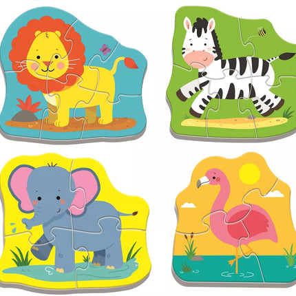 Dėlionė - Kūdikio klasika - Safari gyvūnai / Trefl Baby 36073