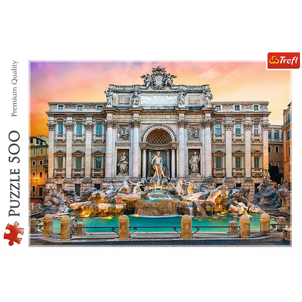Dėlionė 500 det. Trevi fontanas, Roma Trefl 37292