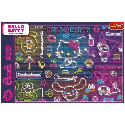 Dėlionė - 500 detalių - Neon Hello Kitty Trefl 37523