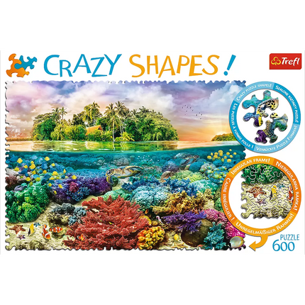Dėlionė – 600 Crazy Shapes – Tropical Island 11113