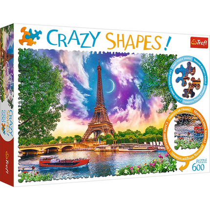 Dėlionė – 600 Crazy Shapes – Dangus virš Paryžiaus 11115
