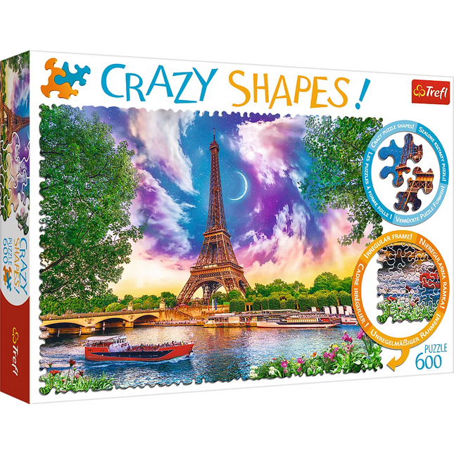 Dėlionė – 600 Crazy Shapes – Dangus virš Paryžiaus 11115