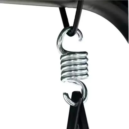 Trivietė sodo sūpynė supamoji pagalvėlė Čiužinys Juodas