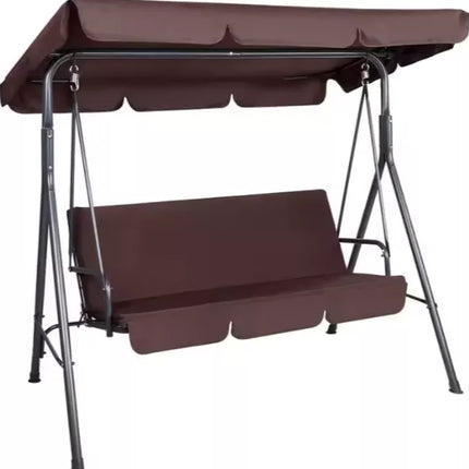 Trijų vietų sodo sūpynių minkštas čiužinys, rudas