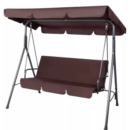 Trijų vietų sodo sūpynių minkštas čiužinys, rudas