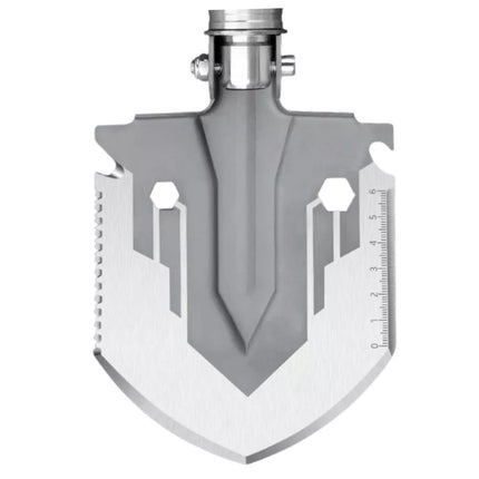 Karinė kastuvė 16 viename Taktiniai išgyvenimo įrankiai: Peilis, Ugnies skeltuvas, Kapoklis