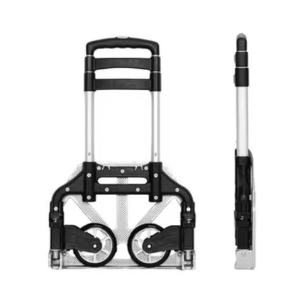 Lengvas sulankstomas aliumininis sandėlio transportavimo vežimėlis 70 kg