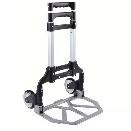 Lengvas sulankstomas aliumininis sandėlio transportavimo vežimėlis 70 kg