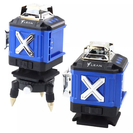 4D Lazerinis Lygis 16 Linijų, Lagaminėlis, 2 Baterijos, Mėlynas